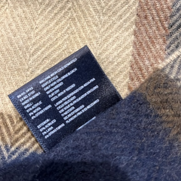 Tommy Hilfiger Plaid Acrylic snd Wool Scarf - Multicolor - Picture 4 of 5